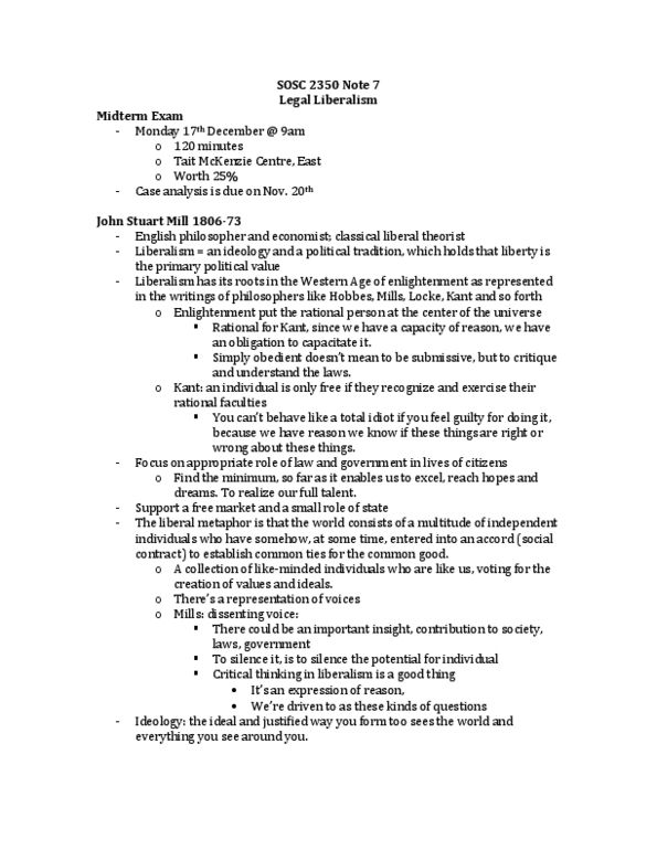 SOSC 2350 Lecture Notes - All Ends, Mathematical Logic, Social Philosophy thumbnail