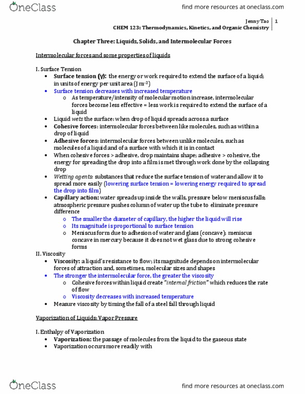 CHEM 123 Chapter Notes - Chapter 3: Triple Point, Supercooling, Phase Diagram thumbnail