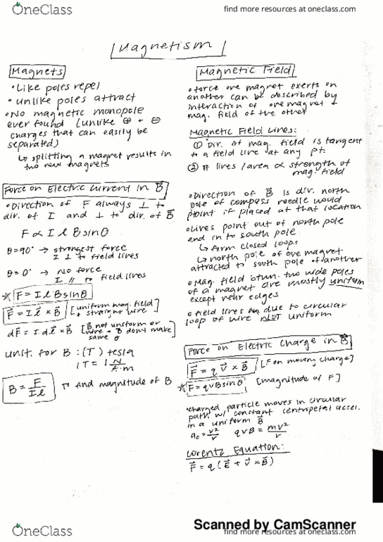 PHYSICS 3B Lecture Notes - Lecture 21: Magnetic Monopole thumbnail