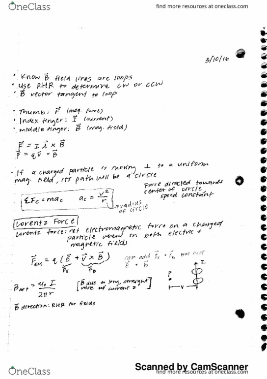 PHYSICS 3B Lecture Notes - Lecture 18: Terce thumbnail