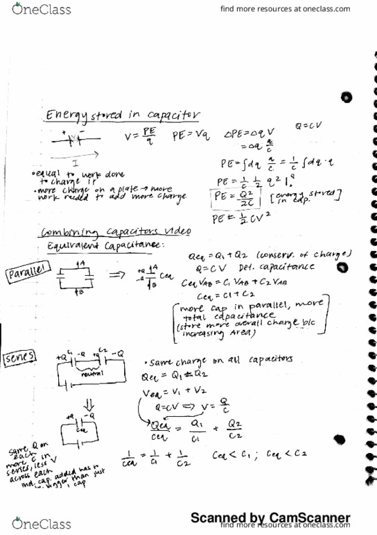 PHYSICS 3B Lecture Notes - Lecture 14: World Trade Organization, Dielectric, Capacitor thumbnail