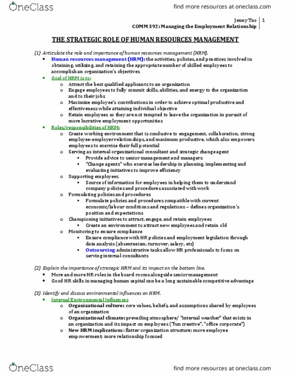 COMM 410 Chapter Notes - Chapter 1: Functional Illiteracy, Scientific Management, Sandwich Generation thumbnail