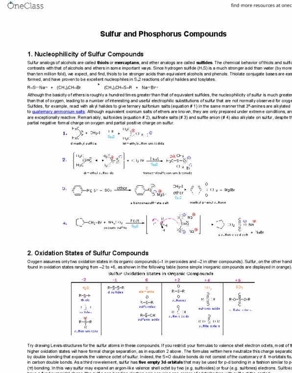 CHEM 130 Lecture 8: Sulfur and Phosphorus Compounds thumbnail