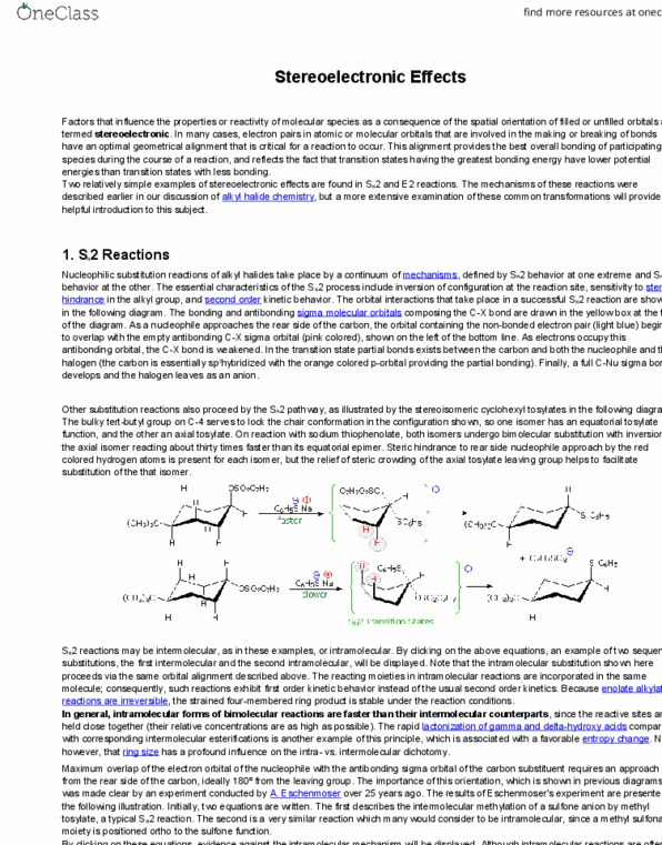 CHEM 130 Lecture Notes - Lecture 8: Alkoxy Group, Sulfone, Nucleophilic Addition thumbnail