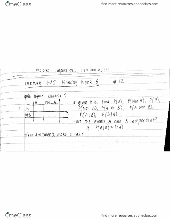 STATS 10 Lecture Notes - Lecture 12: Arla Foods, Prohibition Party, Massachusetts Route 3 thumbnail