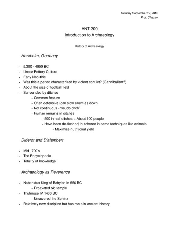 ANT200Y1 Lecture Notes - Gordon Willey, Hermeneutics, Scientific Method thumbnail