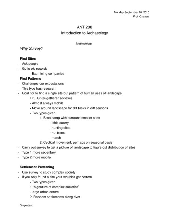 ANT200Y1 Lecture Notes - Hand Axe, Cay, Acheulean thumbnail