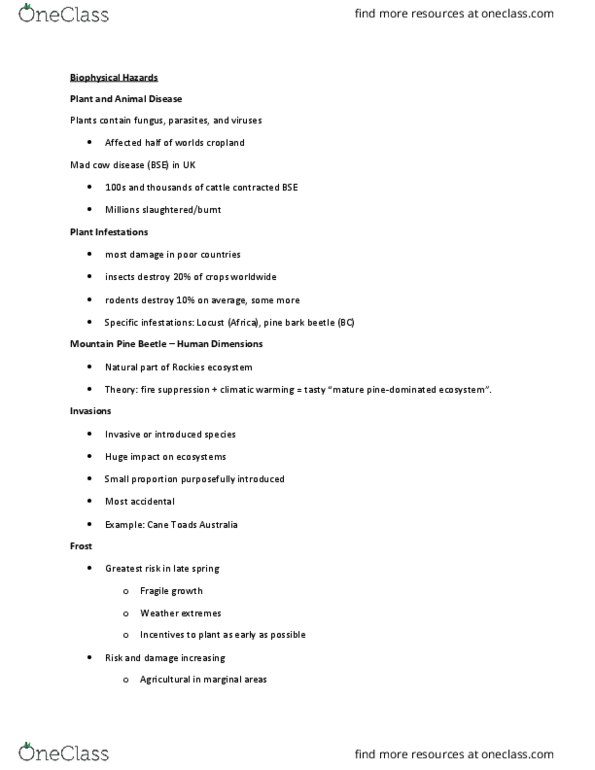 GEOG306 Lecture 17: Bio Hazard Notes thumbnail