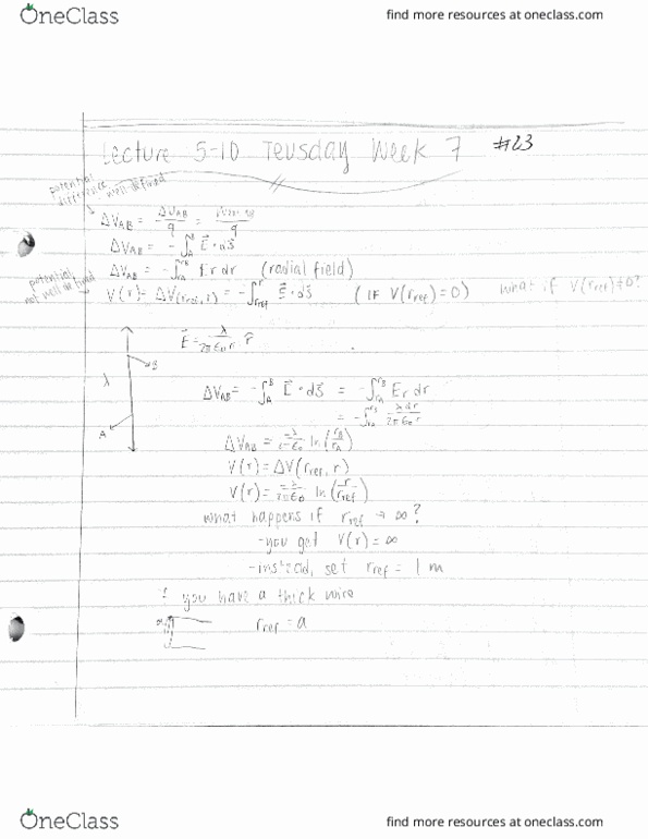 PHYSICS 1B Lecture Notes - Lecture 23: Test Particle thumbnail