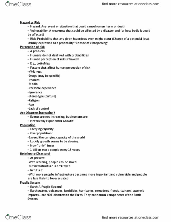 EOSC 114 Lecture Notes - Lecture 3: Carrying Capacity thumbnail