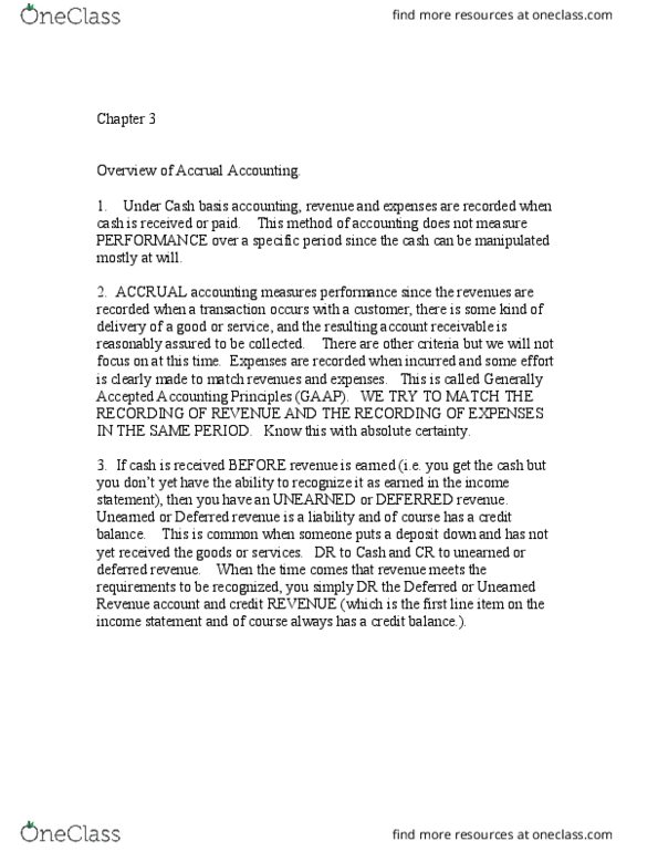 ACCT 203 Lecture Notes - Lecture 3: Deferral, Deferred Income, Accounts Payable thumbnail