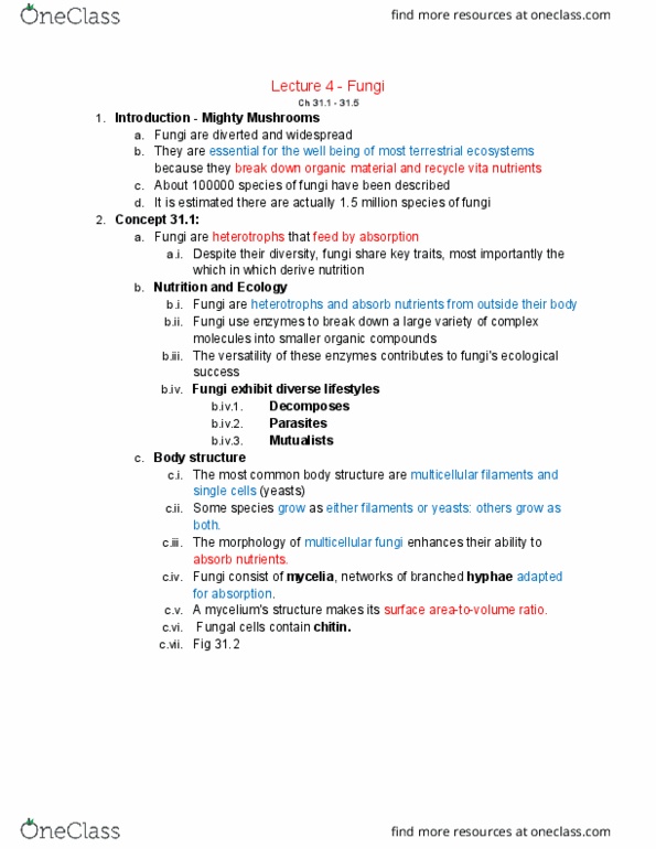 01:119:115 Lecture Notes - Lecture 4: Arbuscular Mycorrhiza, Mycorrhiza, Heterokaryon thumbnail