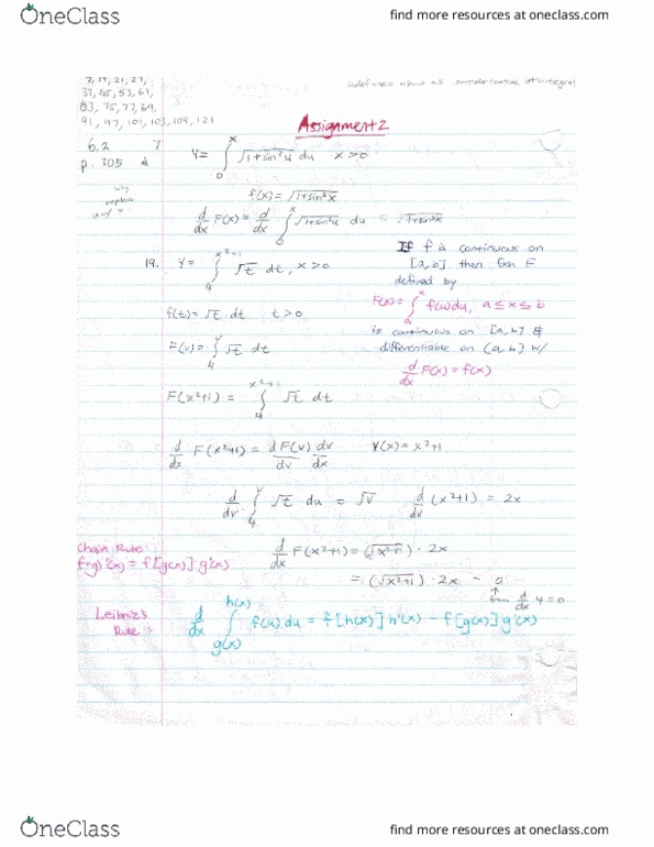 MATH 155 Chapter Notes - Chapter 6.2: Antiderivative, Fax, 4Dx thumbnail