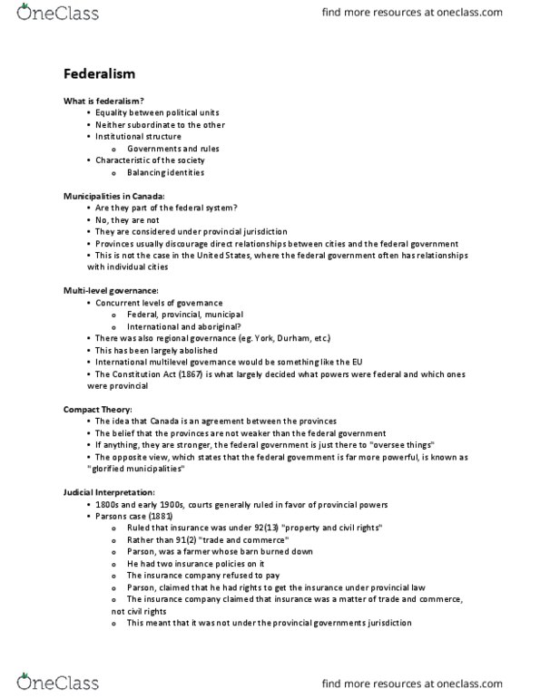 PSCI 2003 Lecture 5: Federalism thumbnail