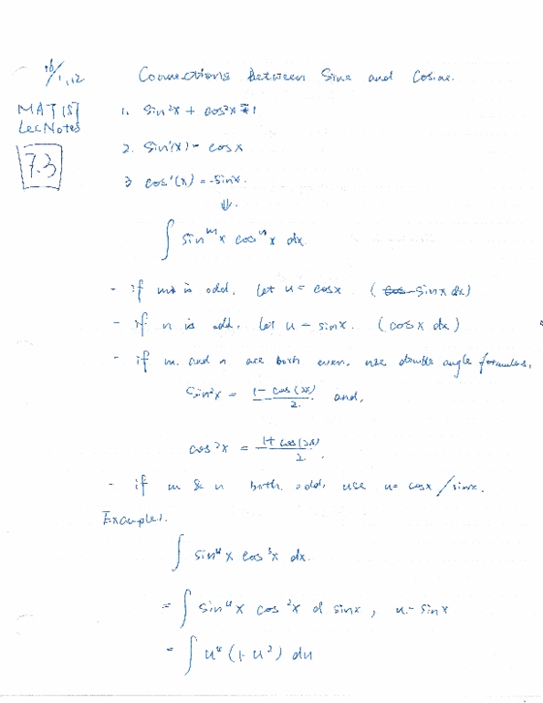 MAT136H1 Lecture Notes - Lecture 4: Olx, Trigonometric Functions thumbnail