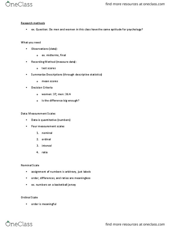 PSY BEH 11A Lecture Notes - Lecture 10: External Validity, Neuropsychology, Caffeine thumbnail