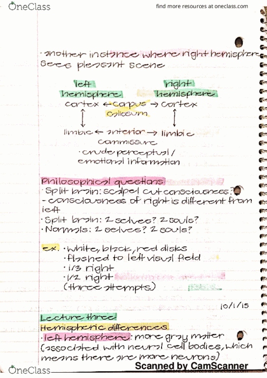 PSY BEH 11A Lecture Notes - Lecture 3: Omelette, Pus, Grou thumbnail