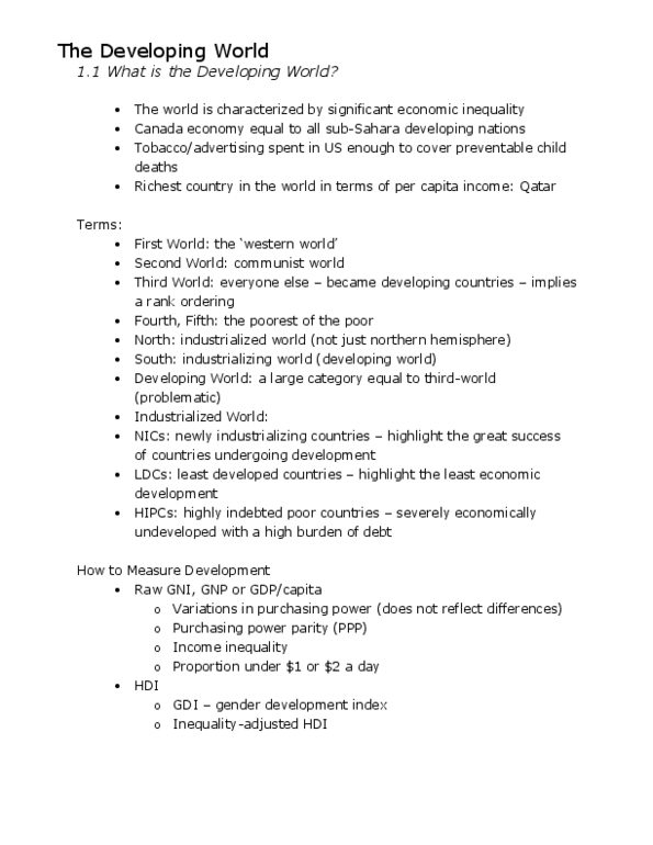 POLI 227 Lecture : Developing Areas Lecture Notes.docx thumbnail