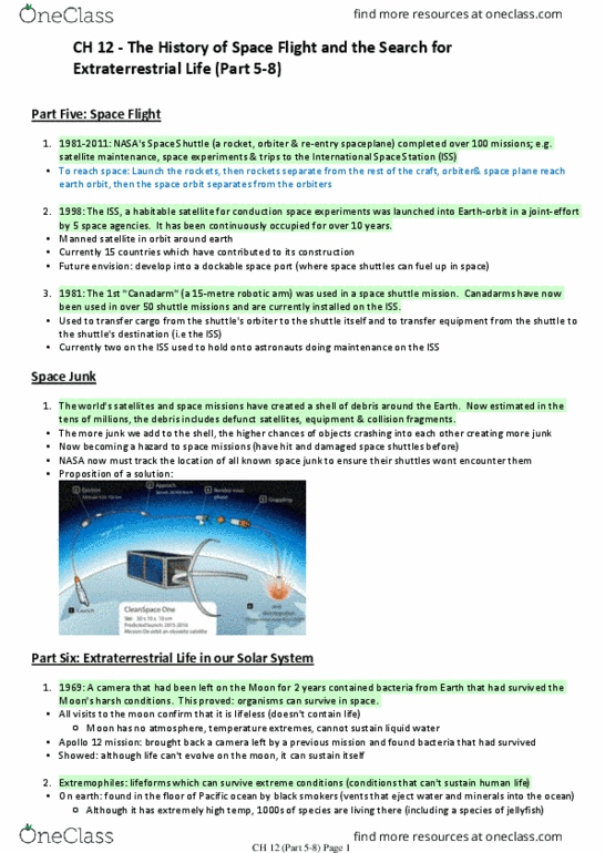 MGMT 1050 Lecture Notes - Lecture 12: Extremophile, Methane, Polar Regions Of Earth thumbnail