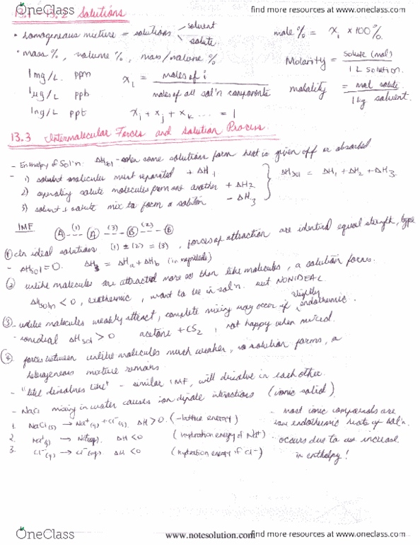 CHMA11H3 Lecture Notes - Molar Concentration thumbnail