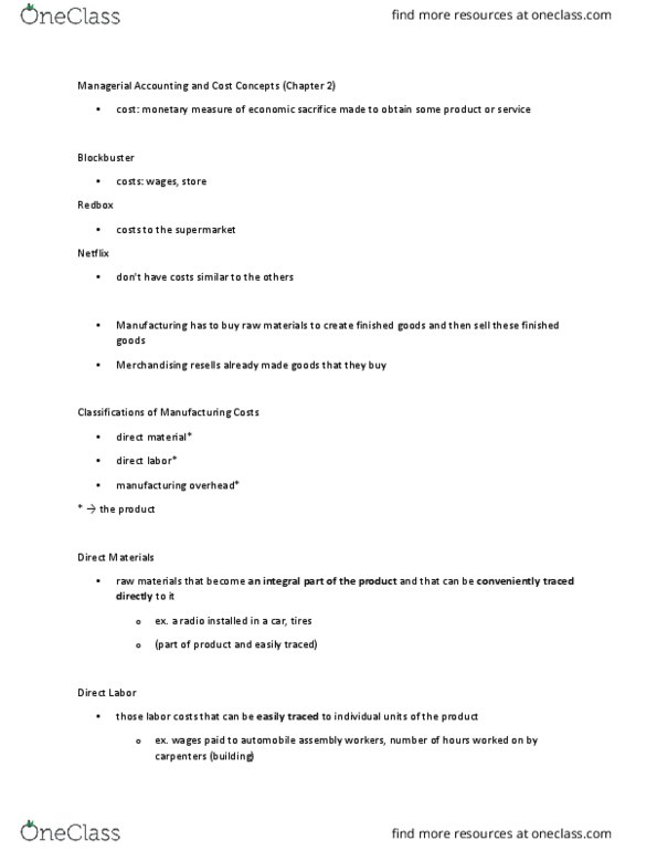 MGMT 30B Lecture Notes - Lecture 2: Variable Cost, Financial Accounting, Redbox thumbnail