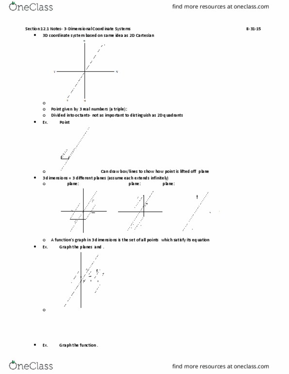 MATH-M 311 Lecture Notes - Lecture 3: Unit Sphere thumbnail