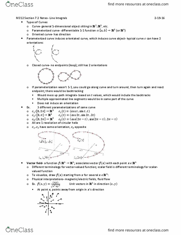MATH-M 312 Lecture Notes - Lecture 8: Unit Circle, Backtracking, Riemann Sum thumbnail