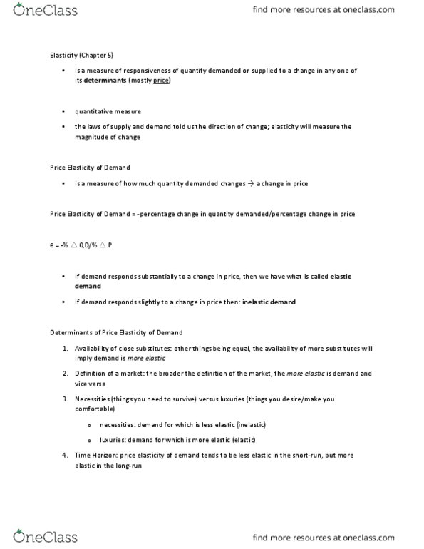 ECON 20A Lecture Notes - Lecture 5: Inferior Good, Normal Good thumbnail