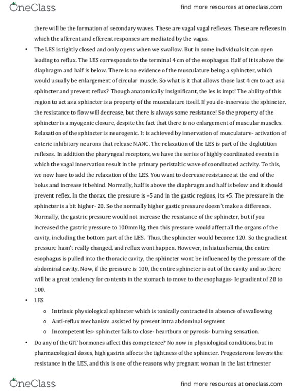 PHGY 210 Lecture Notes - Lecture 49: Duodenum, Hiatus Hernia, Vagus Nerve thumbnail