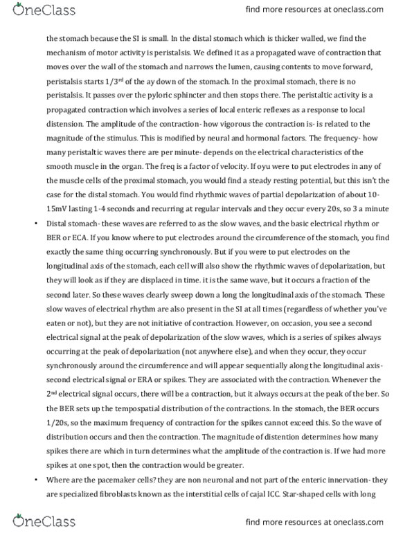 PHGY 210 Lecture Notes - Lecture 44: Myocyte, Resting Potential, Duodenum thumbnail