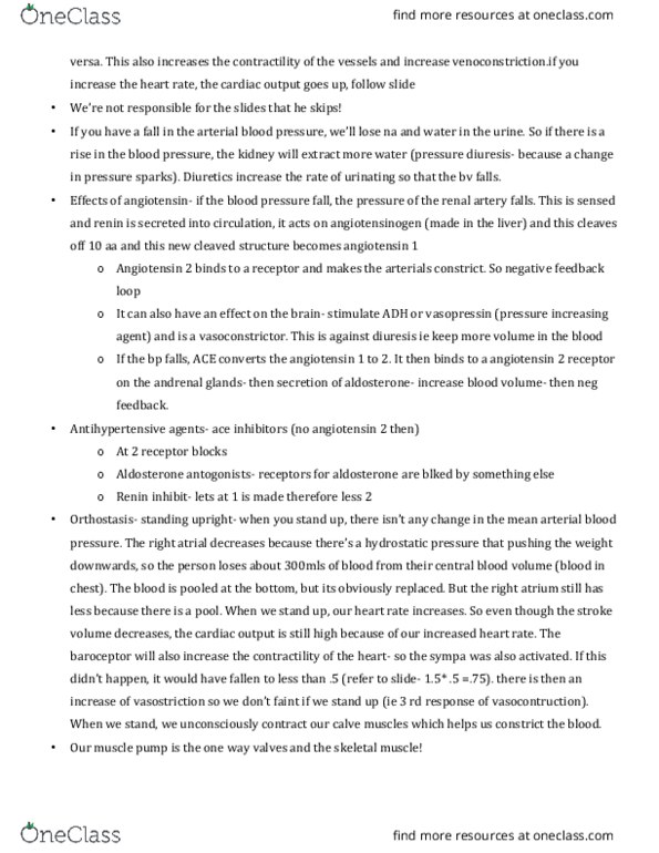 PHGY 210 Lecture Notes - Lecture 42: Trachea, Angiotensin, Skeletal Muscle thumbnail