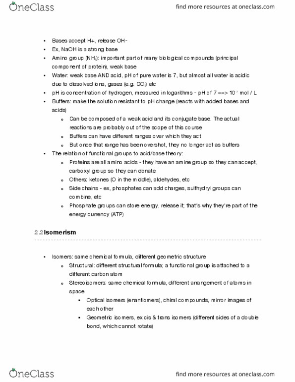 BIOL 112 Lecture Notes - Lecture 33: Chemical Formula, Hydrolysis, Oligosaccharide thumbnail