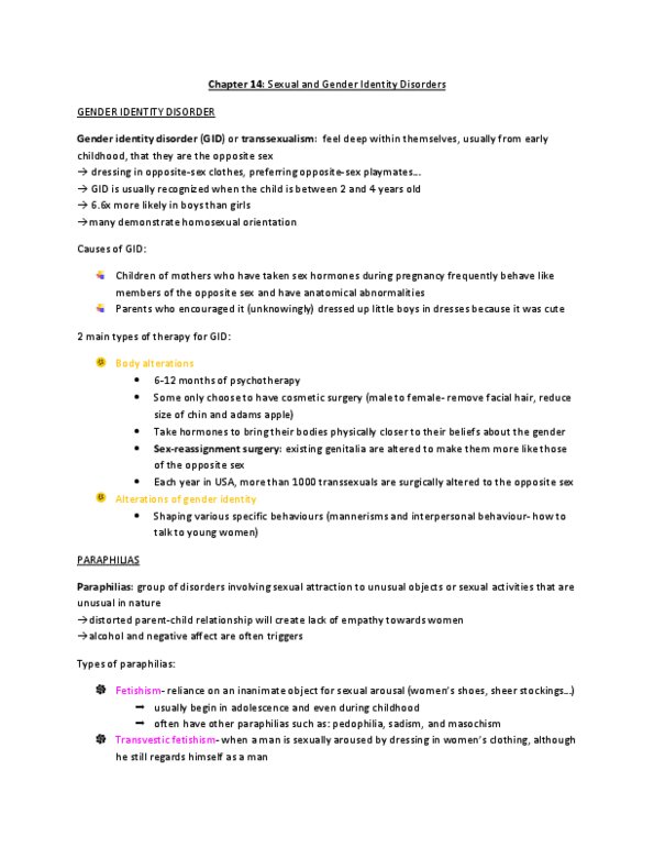 PSYB32H3 Chapter Notes - Chapter 14: Flunitrazepam, Human Sexual Response Cycle, Vaginismus thumbnail