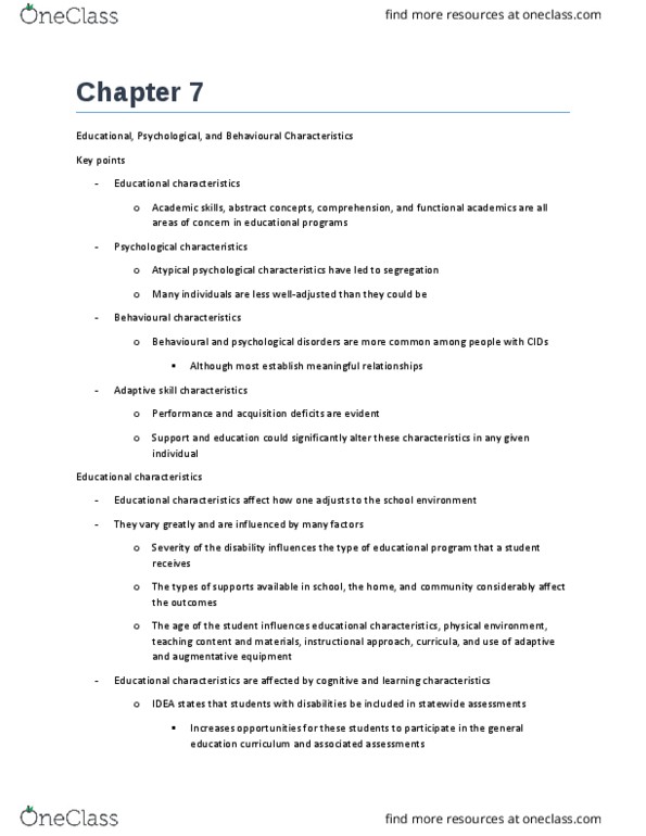 PSYC 3850 Chapter Notes - Chapter 7: Posttraumatic Stress Disorder, Concept Learning, Learned Helplessness thumbnail