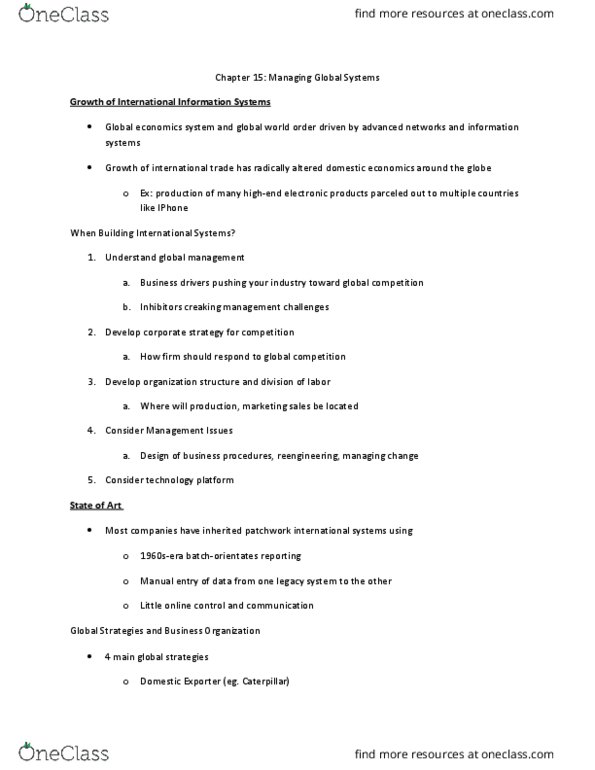 ITM 102 Lecture Notes - Lecture 15: Legacy System, Iphone thumbnail