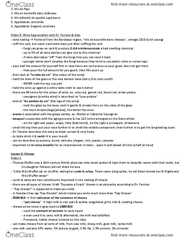 CHEM 180 Lecture Notes - Lecture 14: Micelle, Pineapple, Merlot thumbnail