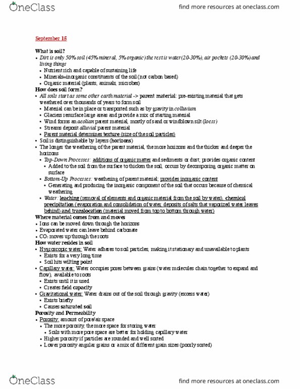 GY 102 Lecture Notes - Lecture 6: Gelisol, Loess, Weathered thumbnail