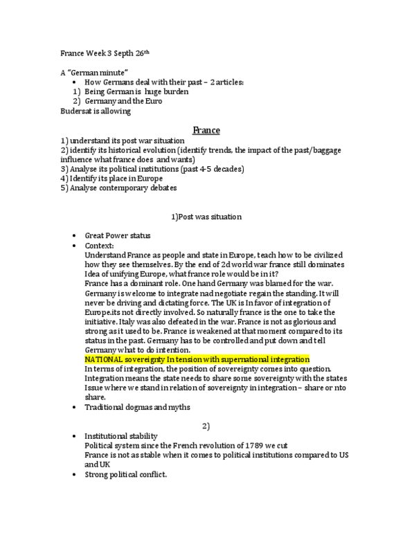 POL207Y1 Lecture Notes - Lecture 3: European Commission, Hallstein Commission, Dirigisme thumbnail