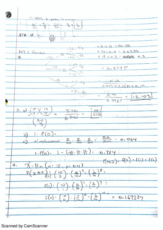 PSTAT 109 Lecture 11: Midterm 1 Review Questions thumbnail