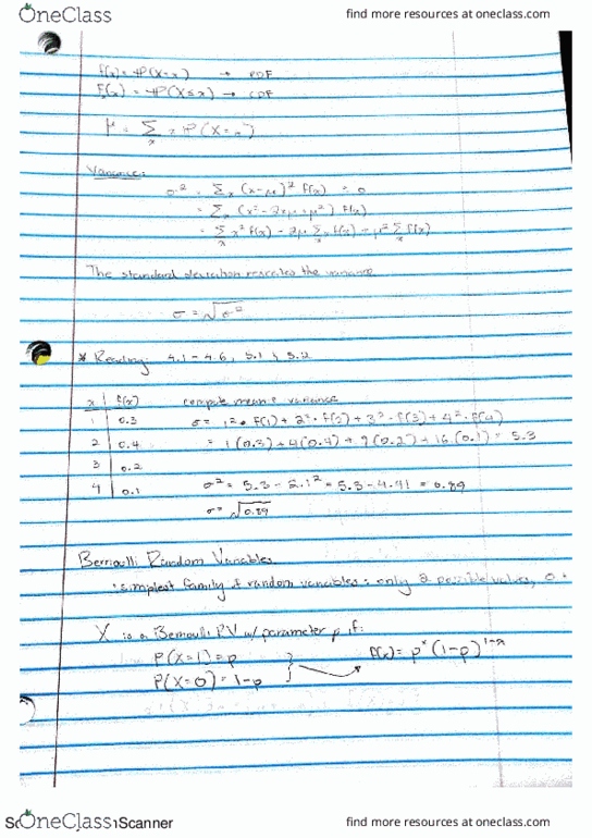 PSTAT 109 Lecture 6: Bernoulli Random Variables thumbnail