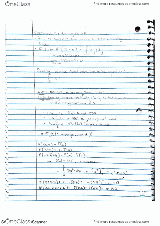 PSTAT 109 Lecture 12: Continuous Random Variables thumbnail