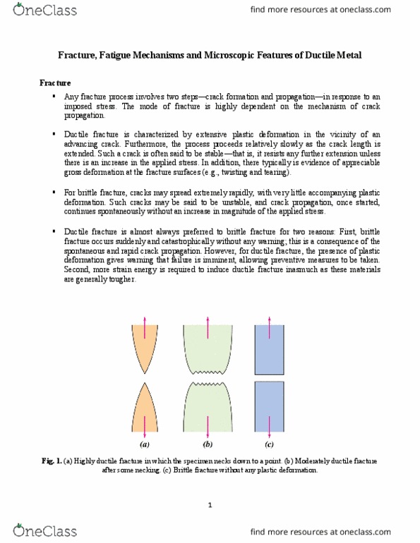 CE 5310 Lecture Notes - Lecture 1: Fracture Mechanics, Stress (Mechanics), Extrusion thumbnail