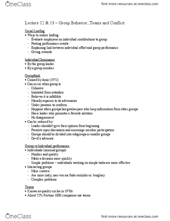 PSY 034 Lecture Notes - Lecture 12: No. 13 Group Raf, Fortune 1000, Social Distance thumbnail