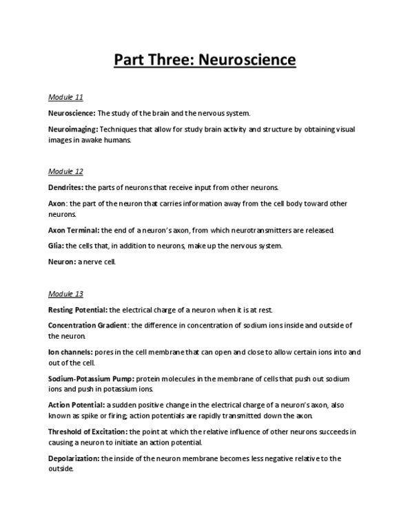 PSYC 1000 Lecture Notes - Lecture 10: Parasympathetic Nervous System, Autonomic Nervous System, Axon Terminal thumbnail