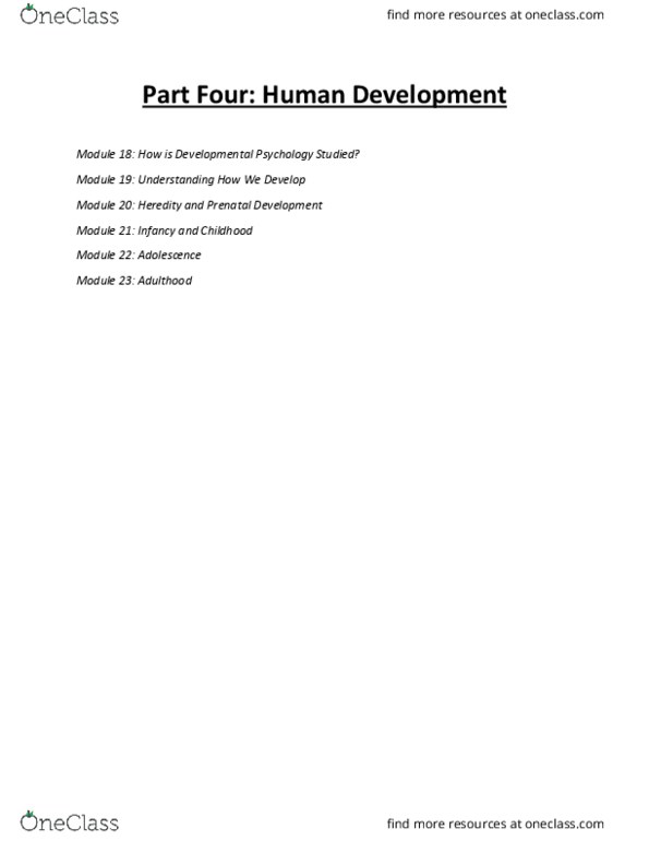 PSYC 1000 Lecture Notes - Lecture 4: Fetal Alcohol Spectrum Disorder, Sex Organ, Prenatal Development thumbnail