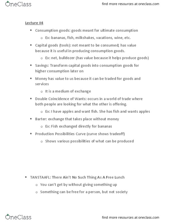 ECON 103 Lecture Notes - Lecture 4: Apple Pie, Bulldozer, Capital Good thumbnail