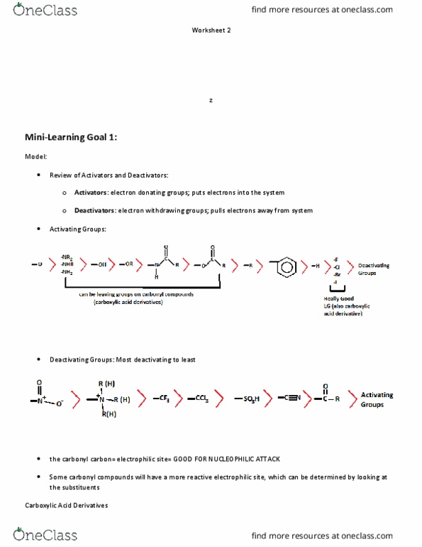 CHEM 51C Lecture Notes - Lecture 2: Lithium Aluminium Hydride, Sodium Borohydride, Leaving Group thumbnail