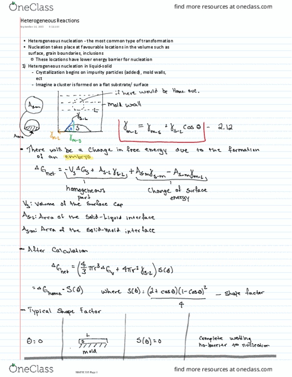 MAT E335 Lecture Notes - Lecture 6: Novella, Crystallization thumbnail