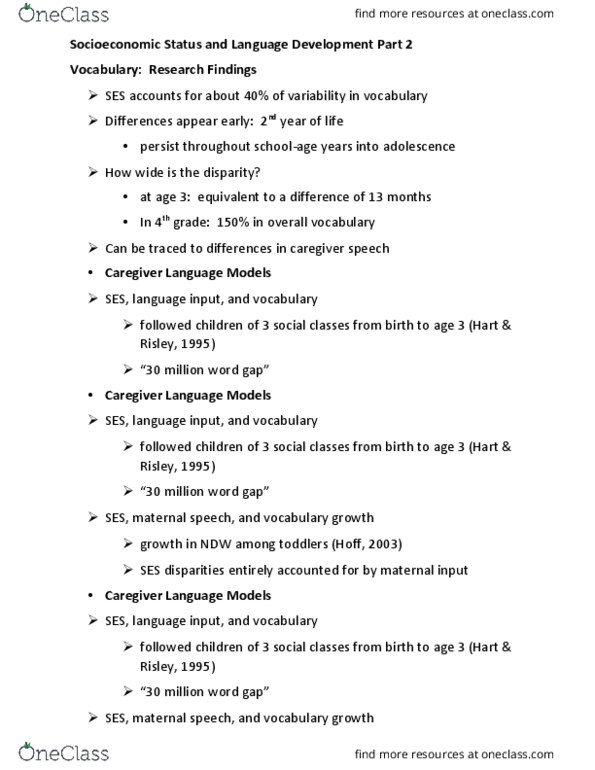 C_S_D 4020 Lecture Notes - Lecture 6: Neue Deutsche Welle, Language Disorder, Longitudinal Study thumbnail