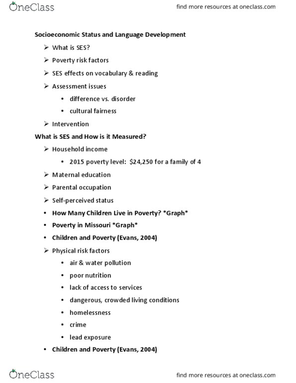 C_S_D 4020 Lecture Notes - Lecture 5: Parental Investment, Vocabulary Development, Neuroimaging thumbnail